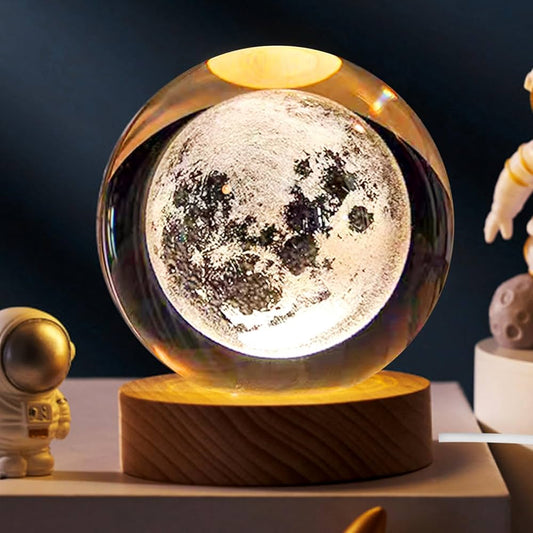 Crystal ball Crystal Astronaut Planet Globe 3D Gif for Living Room Bedrooms Office