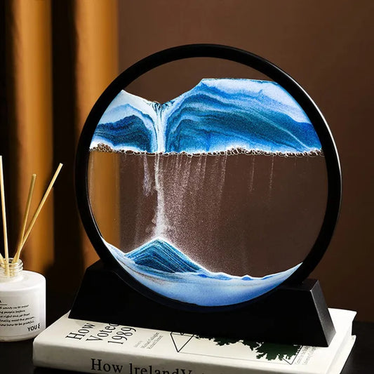3D Moving Sand Art Lamp, Sand Lamp, Flowing Sand Painting